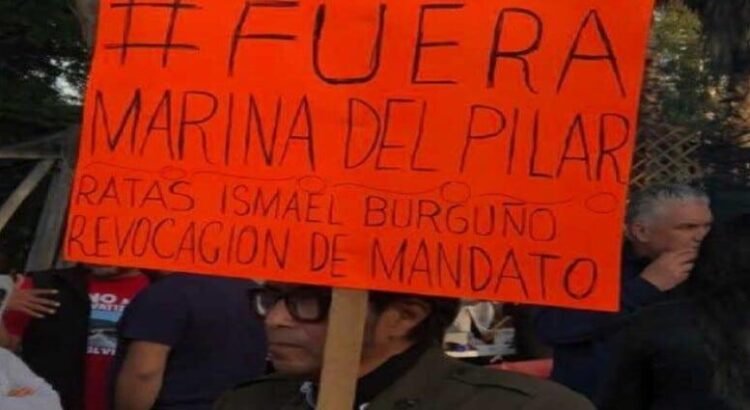 Protestan en Tijuana contra Marina del Pilar
