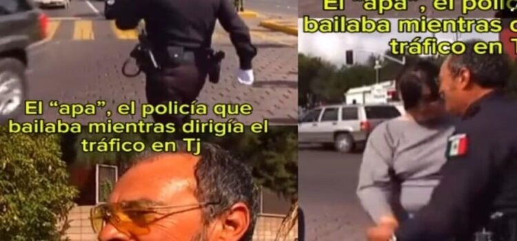 Se viraliza policía de Tijuana por bailar como Michael Jackson al dirigir el tráfico