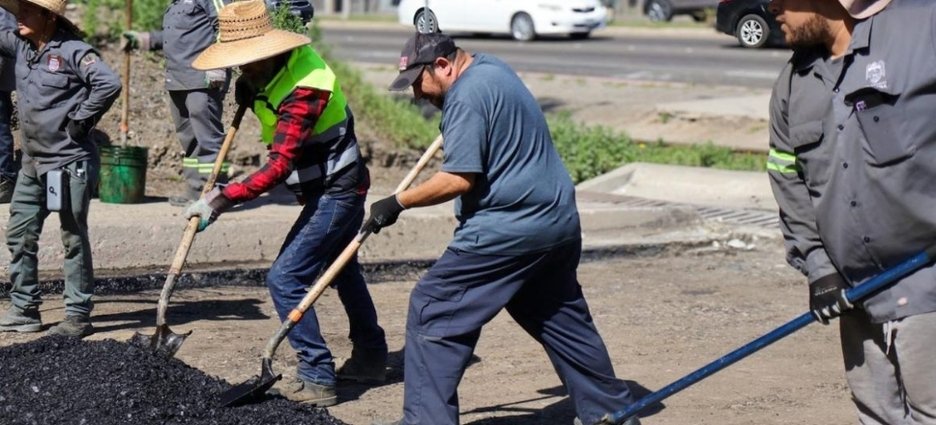Avanza programa de bacheo en distintas delegaciones de Tijuana
