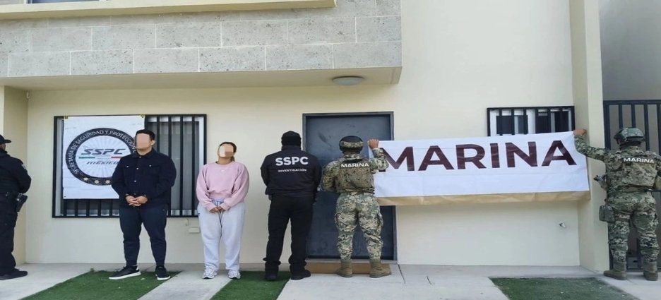 Semar detiene a dos presuntos delincuentes en Tijuana; aseguran droga y vehículos