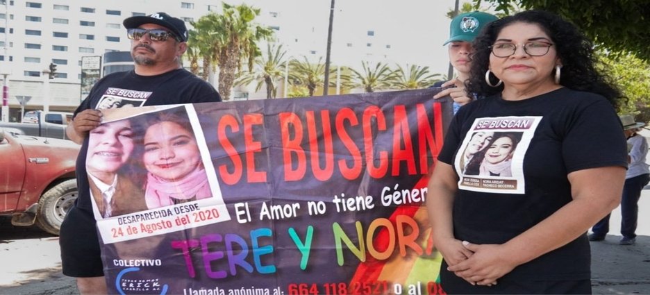 Familias de personas desaparecidas exigen justicia durante manifestación en Tijuana